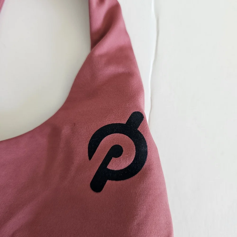 Lululemon x Peloton Energy Bra Size 4 “Together We Go Far” Sports Bra Pink - Picture 3 of 5
